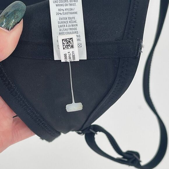 NWOT Aerie Lightly Lined Underwire Bikini Top Women 32DD Black - Picture 4 of 7